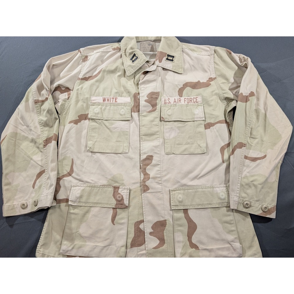 Vintage US Air Force Official Desert Camo Combat Coat Medium Regular w/Patches